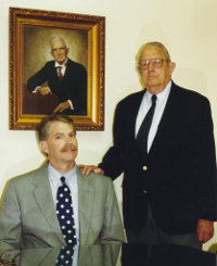 Sims Lanier and his grandfather Robert.